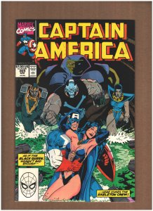 Captain America #369 Marvel Comics 1990 BLACK QUEEN & SKELETON CREW VF/NM 9.0