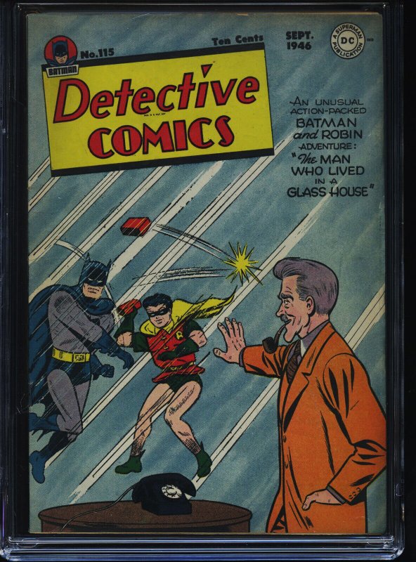 DETECTIVE COMICS #115 - CGC-6.0, OW-W - Batman - Golden Age