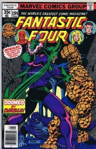 Fantastic Four #194 ORIGINAL Vintage 1978 Marvel Comics Diablo