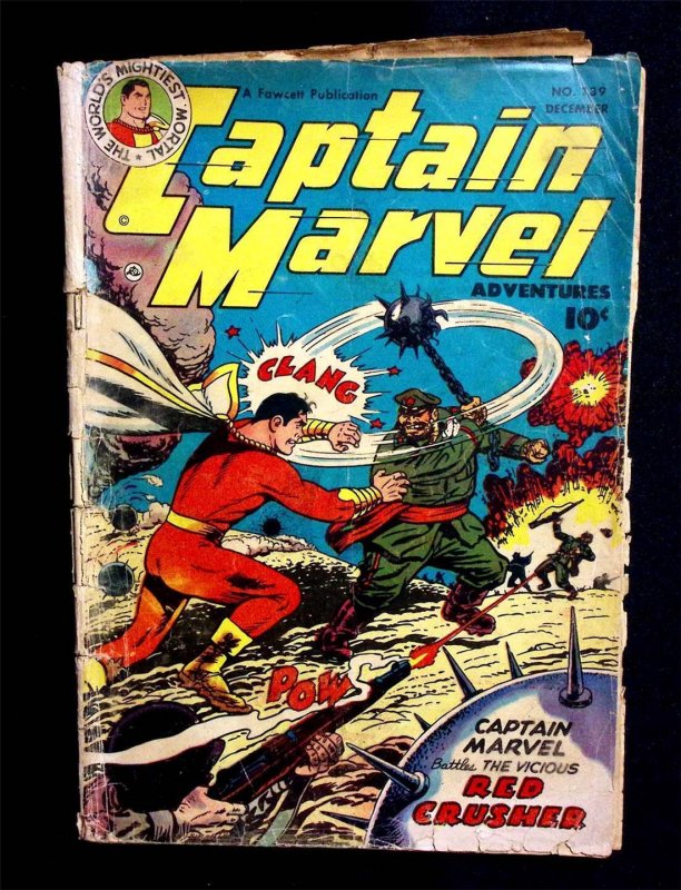 Captain Marvel Adventures #139 December 1952  SHAZAM 1st First App Red Crusher