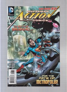 Action Comics #8 - SIGNED BY BRAD WALKER! (9.0) 2012