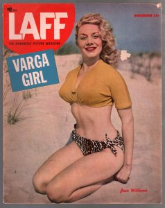 MAG: Laff 12/1950-Jean Williams pin-up cover-Alberto Varga-Lily Christine-VG