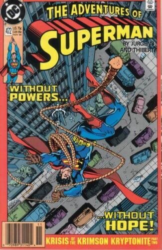 Adventures of Superman #472 (Newsstand) FN; DC | we combine shipping 