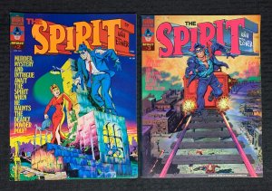 1974 THE SPIRIT Magazine #2 FN+ and #3 FVF by Will Eisner / Warren LOT of 2