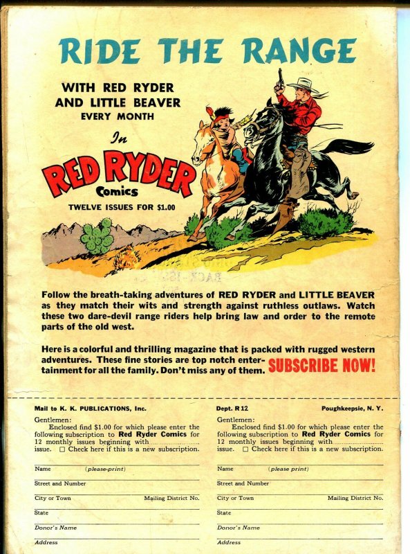 Red Ryder #80 1950-Dell-Little Beaver-Fred Harmon art-VG