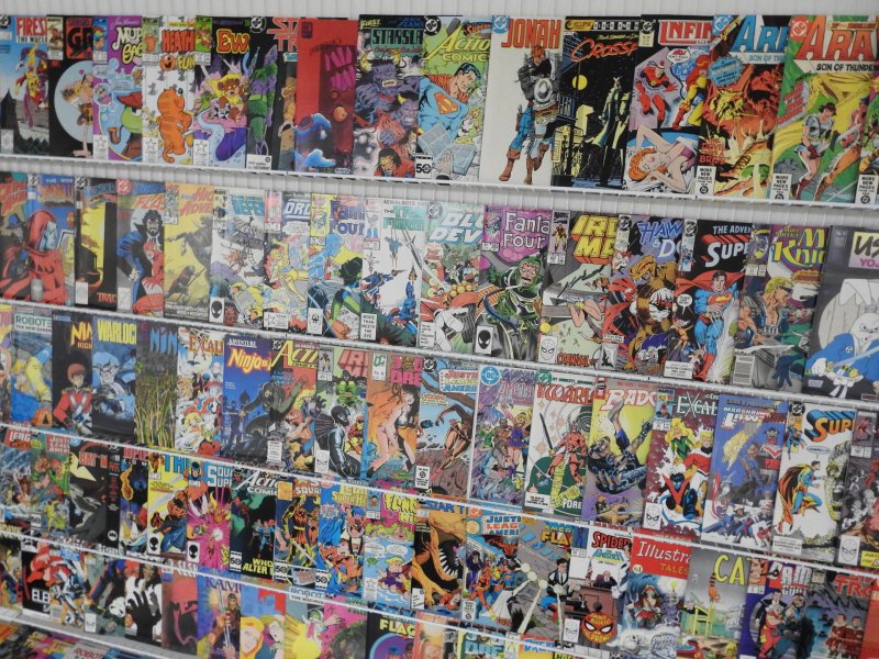 Huge Lot 180+ Comics W/ Iron Man, Superman, Spider-Man+ Avg VF- Condition!!