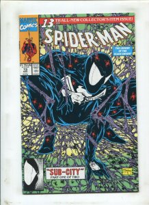 SPIDER-MAN #13 (9.0) DIRECT EDITION, SUBCITY PART 1!! 1991