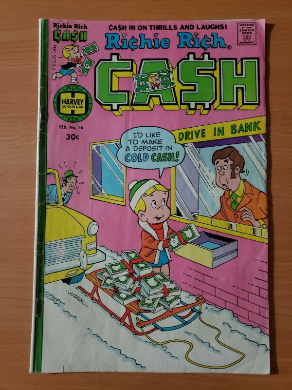 Richie Rich CASH #16 ~ VERY GOOD VG ~ 1977 Harvey Comics