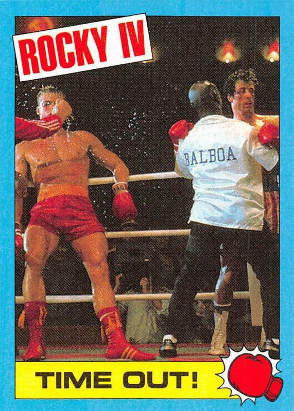 1985 Topps Rocky IV #44 Time Out! > Rocky Balboa > Ivan Drago