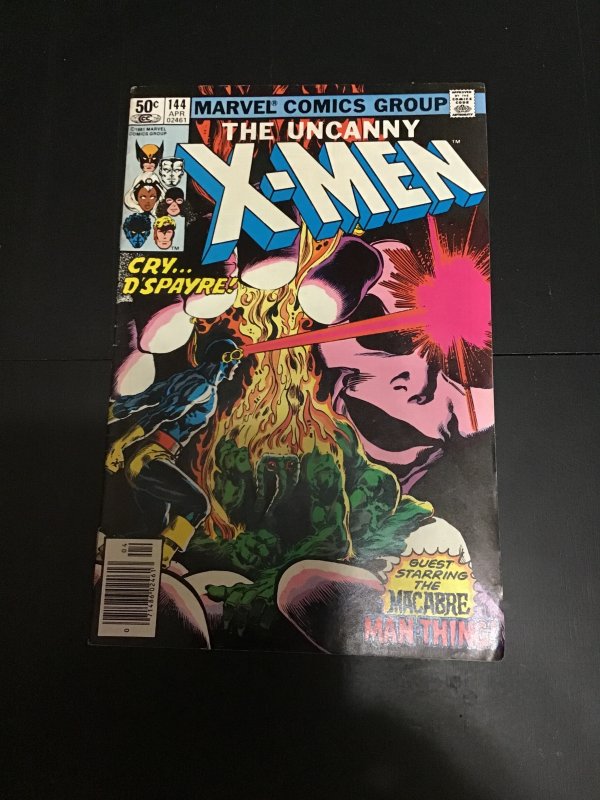 The Uncanny X-Men #144 (1981) Man-Thing Cover story! Werewolf by night key VF/NM