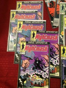 Set of 16 Marvel Nightmask Comics, 30+ years Old Great Condition