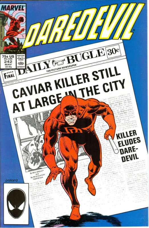 Daredevil #242 VF/NM ; Marvel | Ann Nocenti