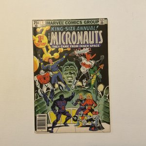 Micronauts Annual 1 Fine- Fn- 5,5 Marvel 1978