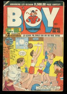 BOY COMICS #45 1949-CHARLES BIRO-BOB WOOD-MAURER ART FN-