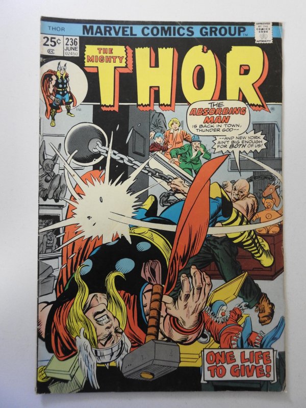 Thor #236 (1975) VG Condition