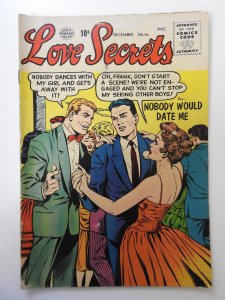 Love Secrets #56 VG- Cond! tape pull front cover, 4 in tear on centerfold page