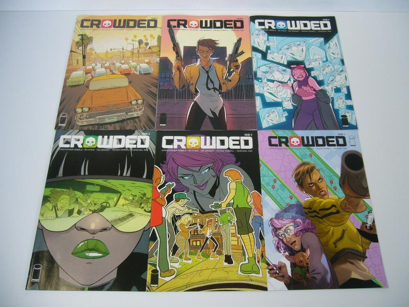 Crowded #1-6 VF/NM complete series - a fun take on crowd-funding murder - set