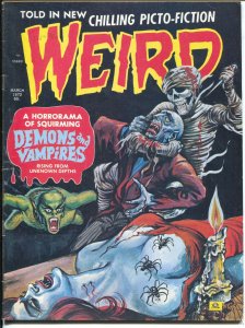 Weird Vol. 6 #2 1972-Eerie-weird menace-spider terror-violent-FN