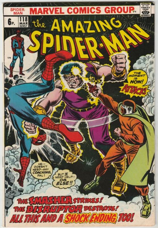 Amazing Spider-Man Brittish Variant #118 (Mar-73) VF+ High-Grade Spider-Man