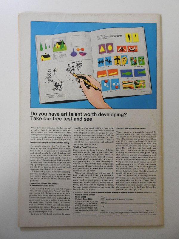 The X-Men #64 VG Condition moisture stain, cover detached bottom staple