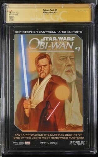 Spider-Punk (2022) # 1 (CGC 9.8 SS) Signed Mike Del Mundo • Marvel • Census = 9