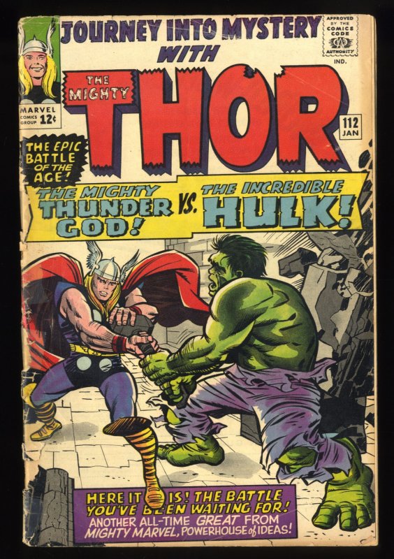 Journey Into Mystery #112 GD 2.0 Thor vs Hulk! Origin of Loki!