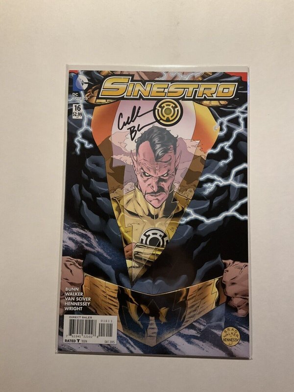 Sinestro 16 Near Mint Nm Signed Bunn Dc Comics