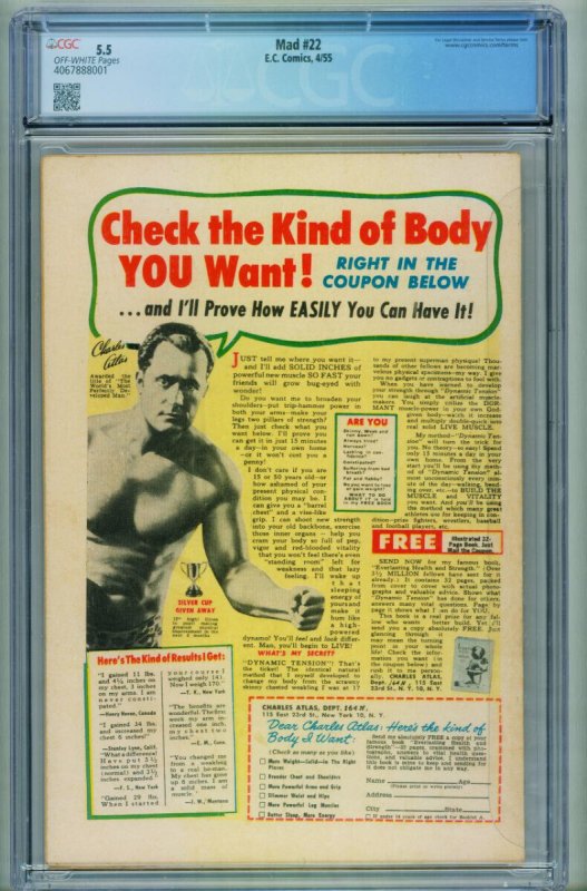 MAD #22  1955 - EC -CGC VG+ - Comic Book-4067888001