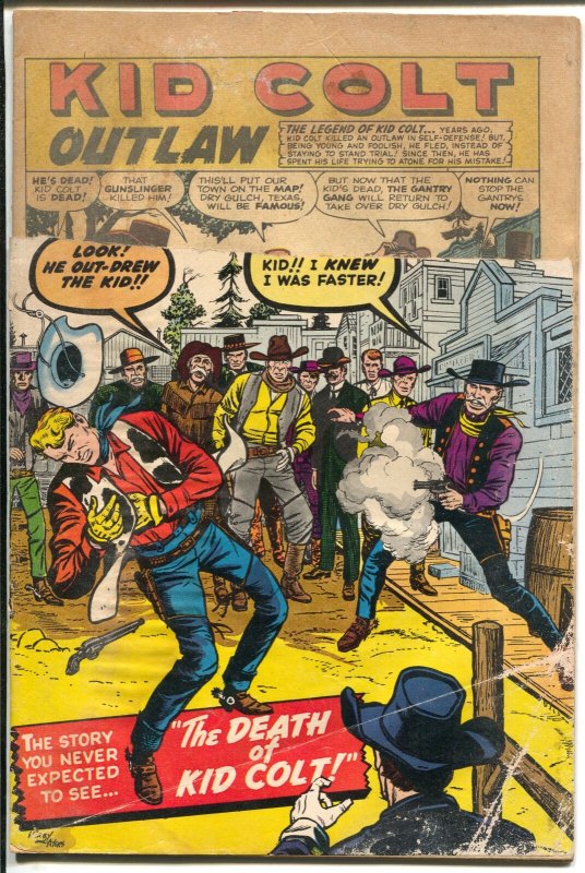 Kid Colt Outlaw-#91-1960-Marvel-Jack Kirby cover-Kid Colt Death-P 