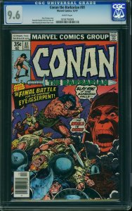 Conan the Barbarian #81 (1977) CGC 9.6 NM+