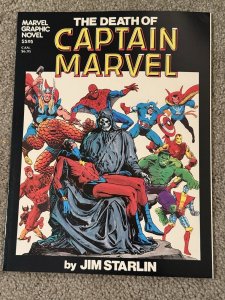 Death of Captain Marvel 1st Marvel Graphic Novel 1 1982 Jim Starlin 6th printing