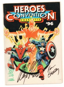 HeroesCon Guide 1996 Signed Mike Wieringo, Alex Ross, Nick Cardy & George Perez