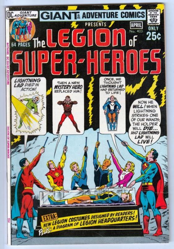 Adventure Comics 403 Legion of Super-Heroes strict VF/NM 9.0 High-Grade  -oregon