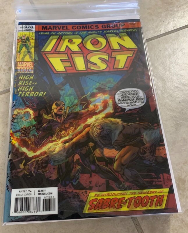 LOT OF 10 COPIES OF IRON FIST 73 LENTICULAR EDITION (IRON FIST 14 HOMAGE) | 2017