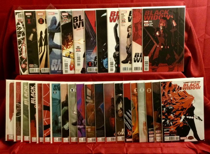 Black Widow Comic Lot 2016 Issues #1-12 NM, and 2014 #'s 1-20 NM 