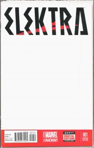 Elektra #1 Blank Cover (2014) Elektra