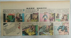 (52) Mary Worth Sunday Pages by Saunders 1947 Third Full Page 7.5 x 15 inches