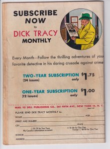 DICK TRACY MONTHLY #9 (Sep 1948) GVG 3.0, off white to white paper!