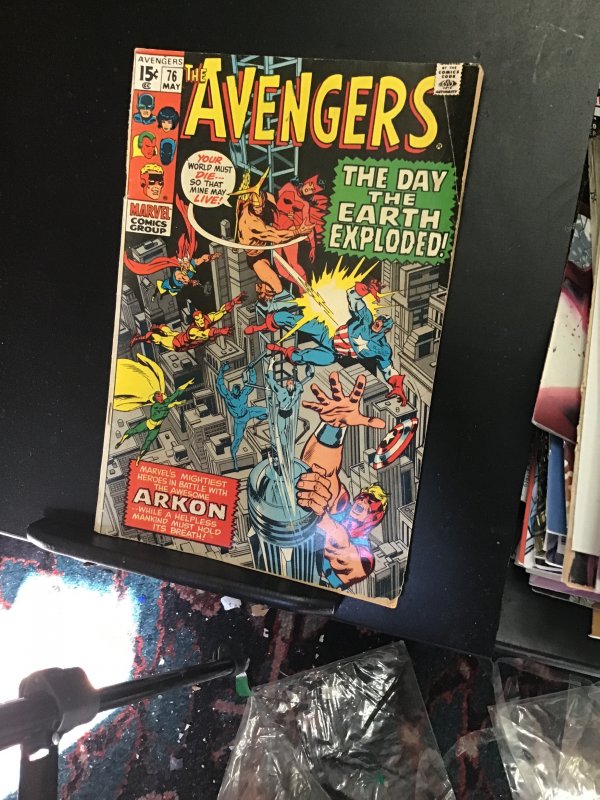 The Avengers #76 (1970) First Arcon! Affordable Grade key! VG Wow