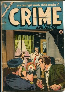 Crime and Justice #18 1954-Charlton-pre-code issue-Ditko-violent-GOOD/VG