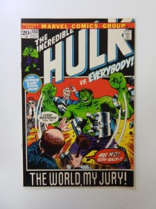 The Incredible Hulk #153 (1972) FN+ condition