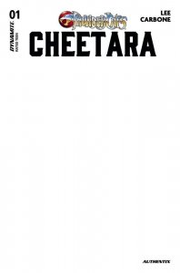 Thundercats Cheetara #1 Dynamite Ent. Blank Variant Cover I PRESALE 7/3/24
