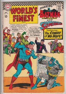 World's Finest #163 (Dec-66) FN Mid-Grade Superman, Batman, Robin