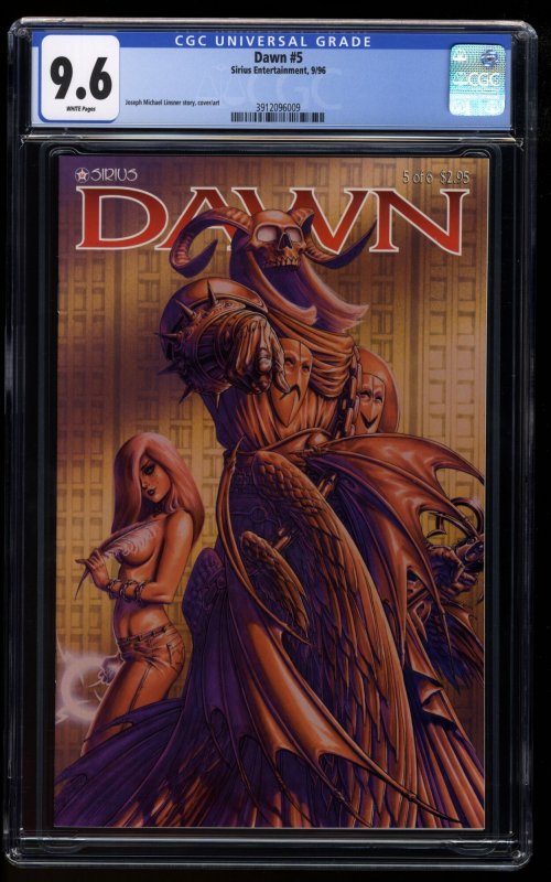 Dawn #5 CGC NM+ 9.6 White Pages