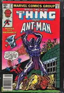 Marvel Two-in-One #87 (1982) The Thing
