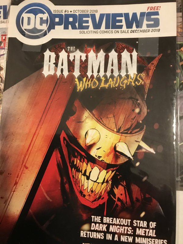 DC Previews #3, 4, 6, 7 lot / set : 2018 series; Four NM- issues, Batman Laughs