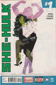 She-Hulk # 1 Variant 2nd Printing Cover NM- Marvel 2014 [F5]