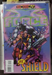 X-FORCE  #  55  1996 MARVEL DISNEY CABLE  vs shield