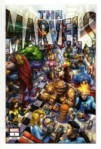 THE MARVELS #01 (2021) ALAN QUAH | TRADE DRESS | 1ST THREADNEEDLE | LTD 3000