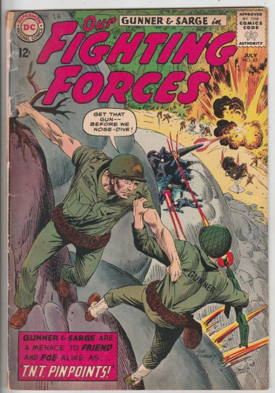 Our Fighting Forces # 85 Strict VG+ Artist Joe Kubert Cover